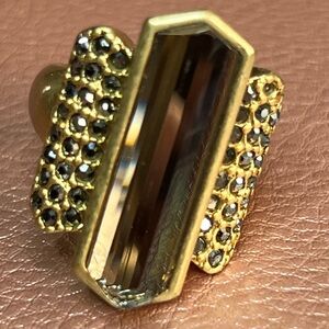 Retired Lia Sophia Ransom Art Deco Style Ring